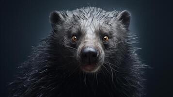 ai genererad binturong fullr natura djur- tapet bakgrund foto