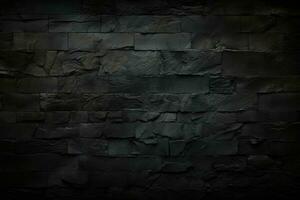 ai genererad grunge mörk svart texturerad betong vägg bakgrund ai genererad foto