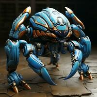 ai genererad 3d robot scorpion foto