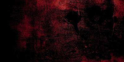 röd och svart skräckbakgrund. mörk grunge röd textur betong