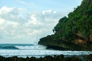 bengkung strand, malang, indonesien foto