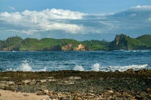 bengkung strand, malang, indonesien foto