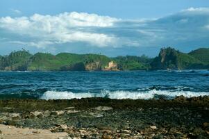 bengkung strand, malang, indonesien foto