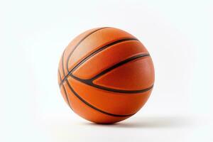 ai genererad fritid sport spela boll konkurrenskraftig närbild korg aktivitet basketboll vit spel foto