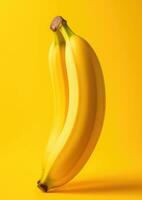 ai genererad mogen organisk banan vegetarian ljuv friskhet gott sommar mellanmål ingen mat frukt foto