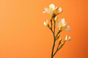 ai genererad påsk färsk natur växt knopp vit blomning grön flora blomma närbild isolerat blad foto