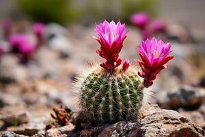 ai genererad vår skarp trädgård blomma botanik natur rosa växt närbild blomma flora grön foto