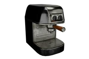 3d tolkning elektrisk kaffe tillverkare, kaffe maskin begrepp foto