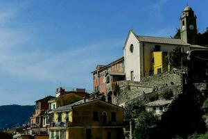 de stad av cinque terre, Italien foto