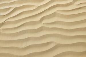 ai genererad närbild av sand mönster av en strand i de sommar. ai genererad foto