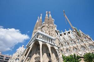 sagrada familia, designad av antoni gaudi, barcelona spanien foto