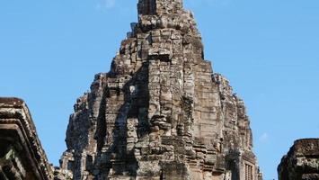 ansiktstorn vid bajonttemplet, Siem Reap Kambodja foto