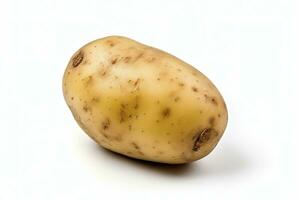 ai genererad potatis isolerat på vit bakgrund. ai genererad foto