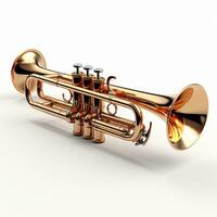 ai genererad 3d trumpet modell foto