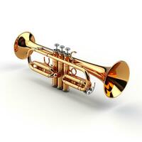 ai genererad 3d trumpet modell foto