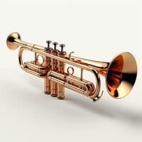 ai genererad 3d trumpet modell foto