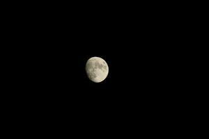 full måne lysande ljus i de natt foto