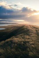 sanddyner på ferring sjö på dansk norr hav kust foto