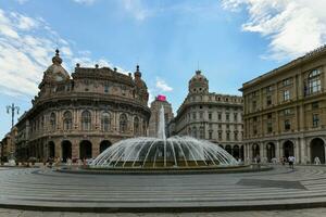 piazza de ferrari - genua, Italien foto