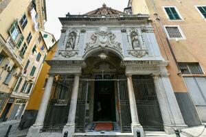 kyrka av maddalena - genua, Italien foto