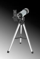 modern teleskop isolerat foto