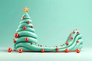 ai genererad festlig sammansättning dekorativ med jul bakgrund, generativ ai foto