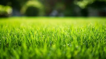 ai genererad natur gräs eco bakgrund foto