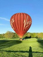 oswestry i de Storbritannien på 18 Maj 2021. en se av en ballong handla om till ta av foto