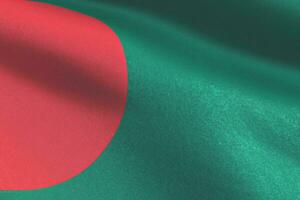 ai genererad bangladesh seger dag minnesmärke 16 december med en slående illustration terar de nationell flagga i kunglig röd och frodig grön färger foto