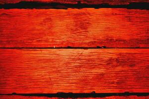 röd trä planka textur. bakgrund gammal röd paneler. foto