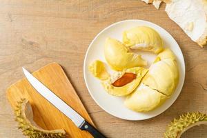 durian mogen och fräsch, durian skal foto