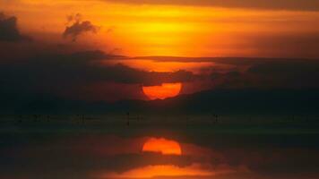 solnedgång himmel, ofokuserad foto