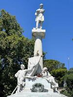 monument en giuseppe mazzini - genua, Italien foto
