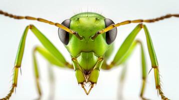 ai genererad Foto av grön myra isolerat på vit bakgrund. generativ ai
