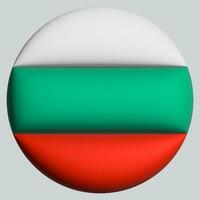3d flagga av bulgarien på cirkel foto