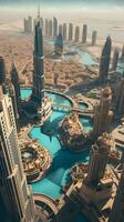 ai genererad dubai, förenad arab emirates foto