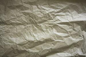 textur av skrynkliga papper. ljus texturerad bakgrund. foto