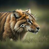 ai genererad sibirisk tiger panthera tigris altaica. generativ ai foto