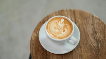 kaffe latte hjärta konsistens. foto
