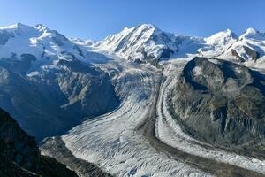 gorner glaciär - schweiz foto