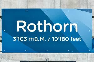 rothorn station - schweiz foto