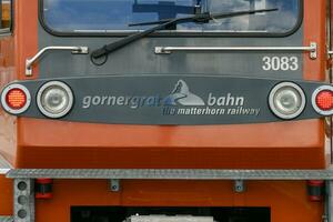 gornergrat tåg - zermatt, schweiz foto