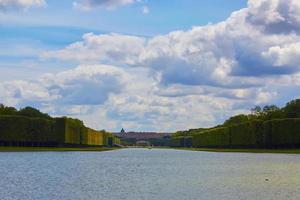 en ensam utsikt över Versailles Park, Frankrike foto