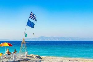 människor på kremasti beach, rhodos, grekland., 2018