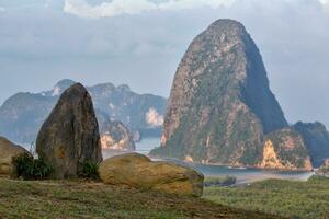 phang nga bukt från till H li se punkt, thailand foto