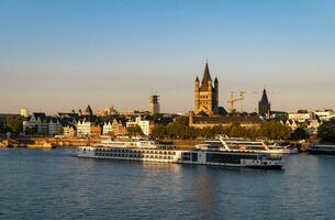 morgon- se av cologne gammal stad foto