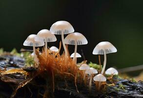 ai genererad hemimycena arter mairei. ai genererad. foto