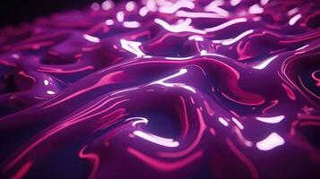 ai genererad abstrakt flytande bakgrund i elektrisk neon färger. foto