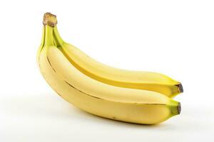 ai genererad bananer är isolerat på en vit bakgrund. ai genererad. foto