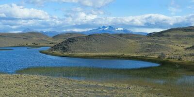 sjö, torres del paine nationell parkera, chilenska patagonien, chile foto